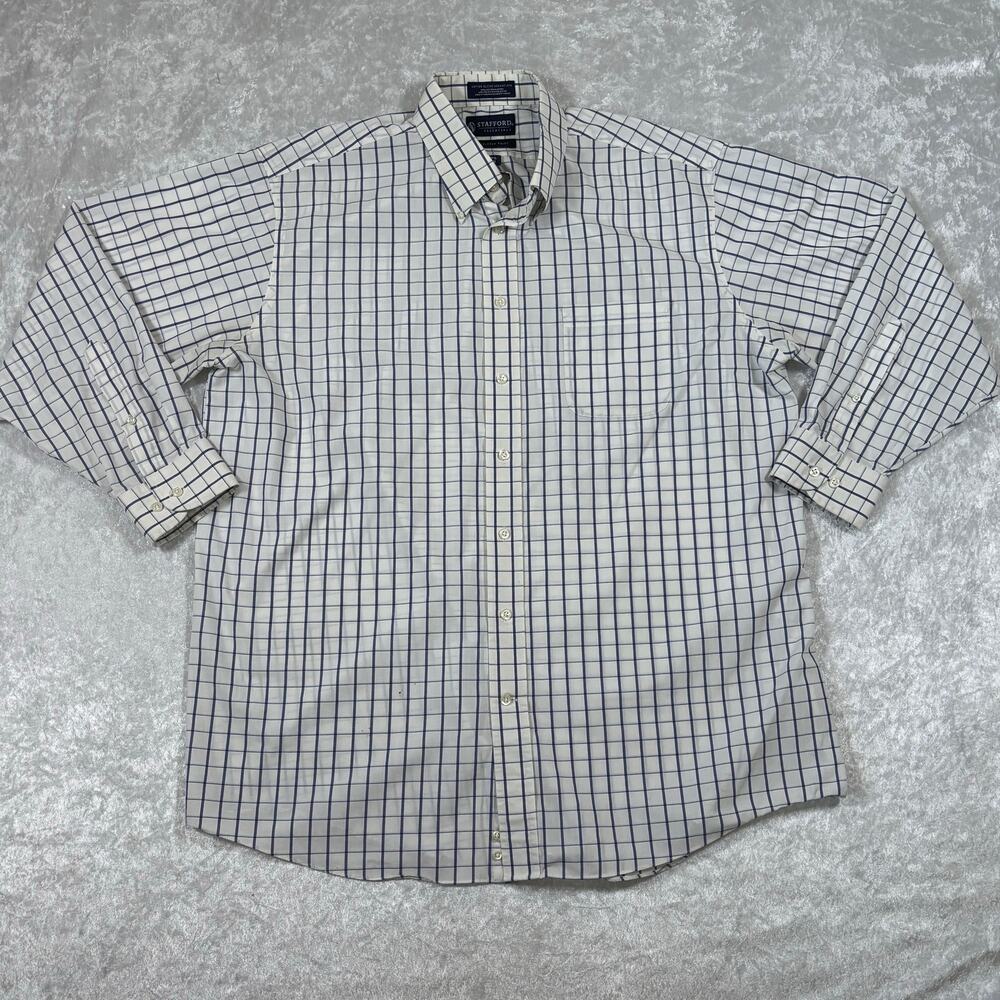 Men’s Stafford Essentials Button Up Size 17 1/2 34-35